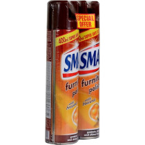 Smac Furniture Polish Spray With Beeswax, Pack Of 2 x 400 ml