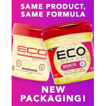 Eco Style Paraben-Free, Sulphate-Free Hair Styling Gel With Moroccan Argan Oil, 473 ml