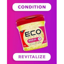 Eco Style Paraben-Free, Sulphate-Free Hair Styling Gel With Moroccan Argan Oil, 473 ml