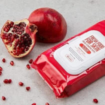 Farmskin Freshfood For Skin Facial Cleansing Wipes Makeup Daily Remover Pomegranate For Dry Skin, Pack Of 4, 60 Count