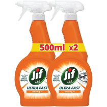 Jif Ultra Fast Cleaner Spray For Kitchen, 500 ml x Pack Of 2