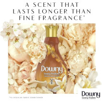 Downy Perfume Collection, Concentrate Fabric Softener, Feel Luxurious, Vanilla And Cashmere Musk, 2 x 0.88L
