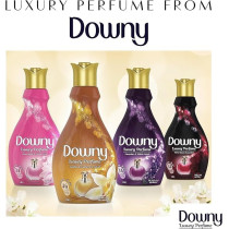 Downy Perfume Collection, Concentrate Fabric Softener, Feel Luxurious, Vanilla And Cashmere Musk, 2 x 0.88L