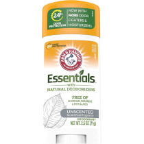 Arm & Hammer Essentials Unscented Deodorant, 71 G (Pack Of 6)
