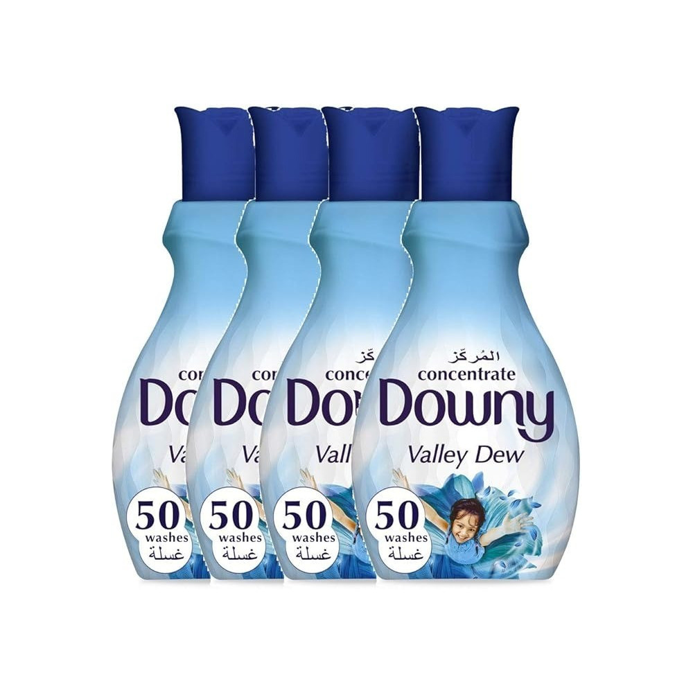 Downy Concentrate Fabric Conditioner, Valley Dew, 4 x 2L