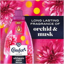 Comfort Concentrated Fabric Softener, Orchid And Musk, 1.5L, Pack Of 3