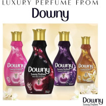 Downy Perfume Collection Concentrate Fabric Softener Feel Elegant, Velvet Rose And Jasmine, 880Ml