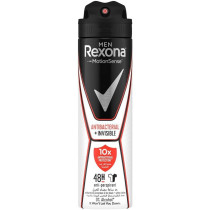 Rexona Men Antiperspirant Antibacterial Invisible, 150 Ml