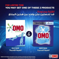 Omo Active Laundry Detergent Powder, 6Kg (Pack Of 2) Plus Omo Automatic Laundry Detergent Liquid Pouch, 1.8L