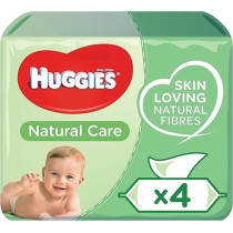 Huggies Natural Care Baby Wipes, 4 x 56 Count