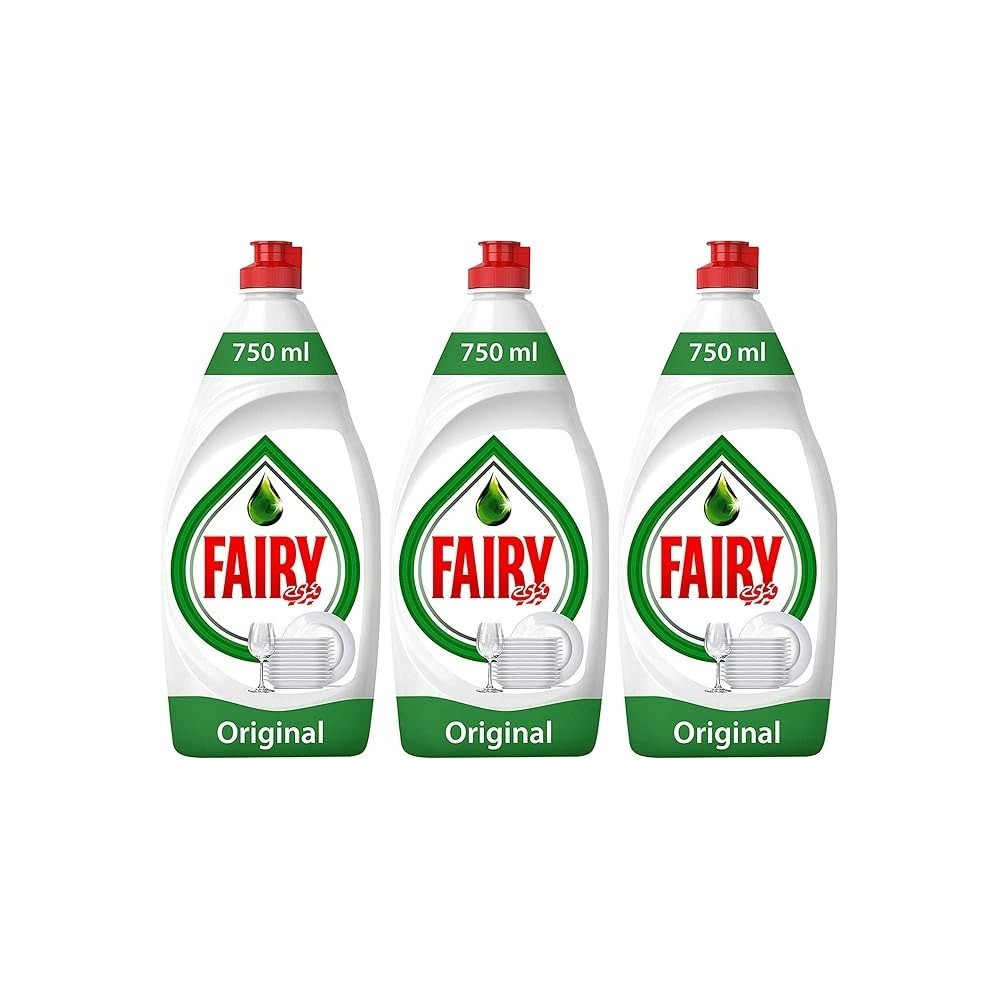Fairy Original Dishwashing Liquid Soap, 3 x 750 Ml