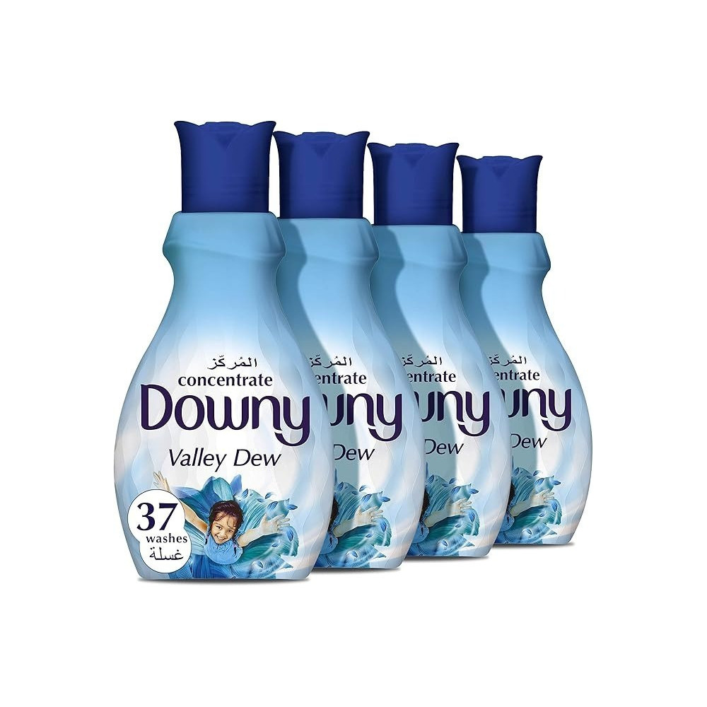 Downy Concentrate Fabric Softener, Valley Dew, Pack Of 4 x 1.5 Liters