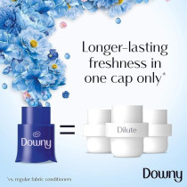 Downy Concentrate Fabric Softener, Valley Dew, Pack Of 4 x 1.5 Liters