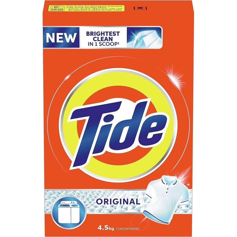 Tide Laundry Powder Detergent Original Scent, 4.5 Kg, Pack Of 1