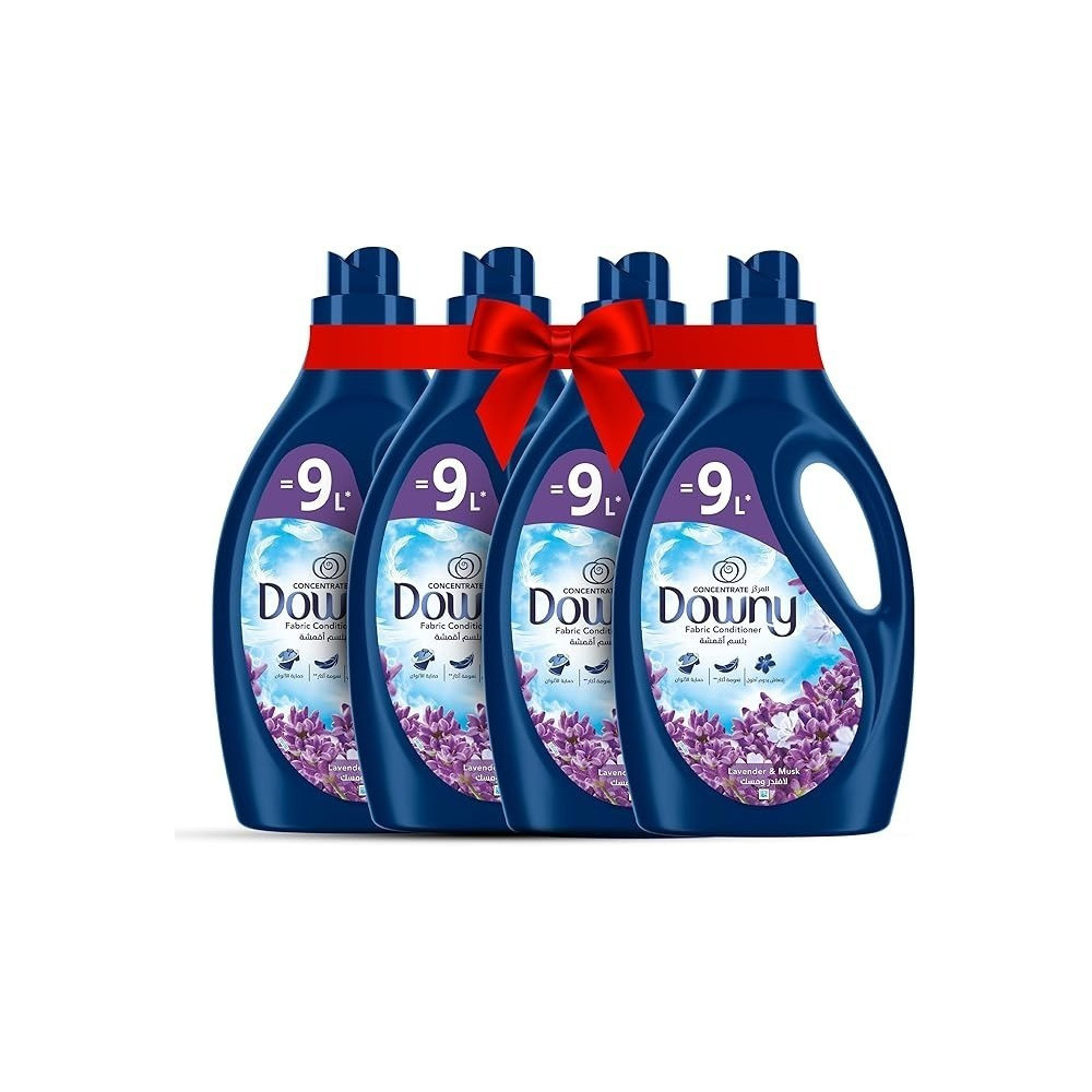 Downy Fabric Conditioner, Concentrate, Lavender And Musk Variant, Color Protection, More Softness, Longer Lasting Freshness, 3L, Pack Of 4