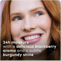 Labello Blackberry Shine Lip Balm, 24H Melt-In Moisture, With Shea Butter And Natural Oils Enriched With Vitamins, With Natural Ingredients, Mineral Oil Free, Vegan, 4.8G