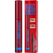 Rimmel London Wonder Volume Thrill Seeker, 001 Black, Waterproof Mascara, Volumising Mascara, Smudge-Proof, Clump-Proof, Flake-Proof, 24-Hour Wear, 8Ml
