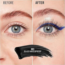 Rimmel London Wonder Volume Thrill Seeker, 001 Black, Waterproof Mascara, Volumising Mascara, Smudge-Proof, Clump-Proof, Flake-Proof, 24-Hour Wear, 8Ml
