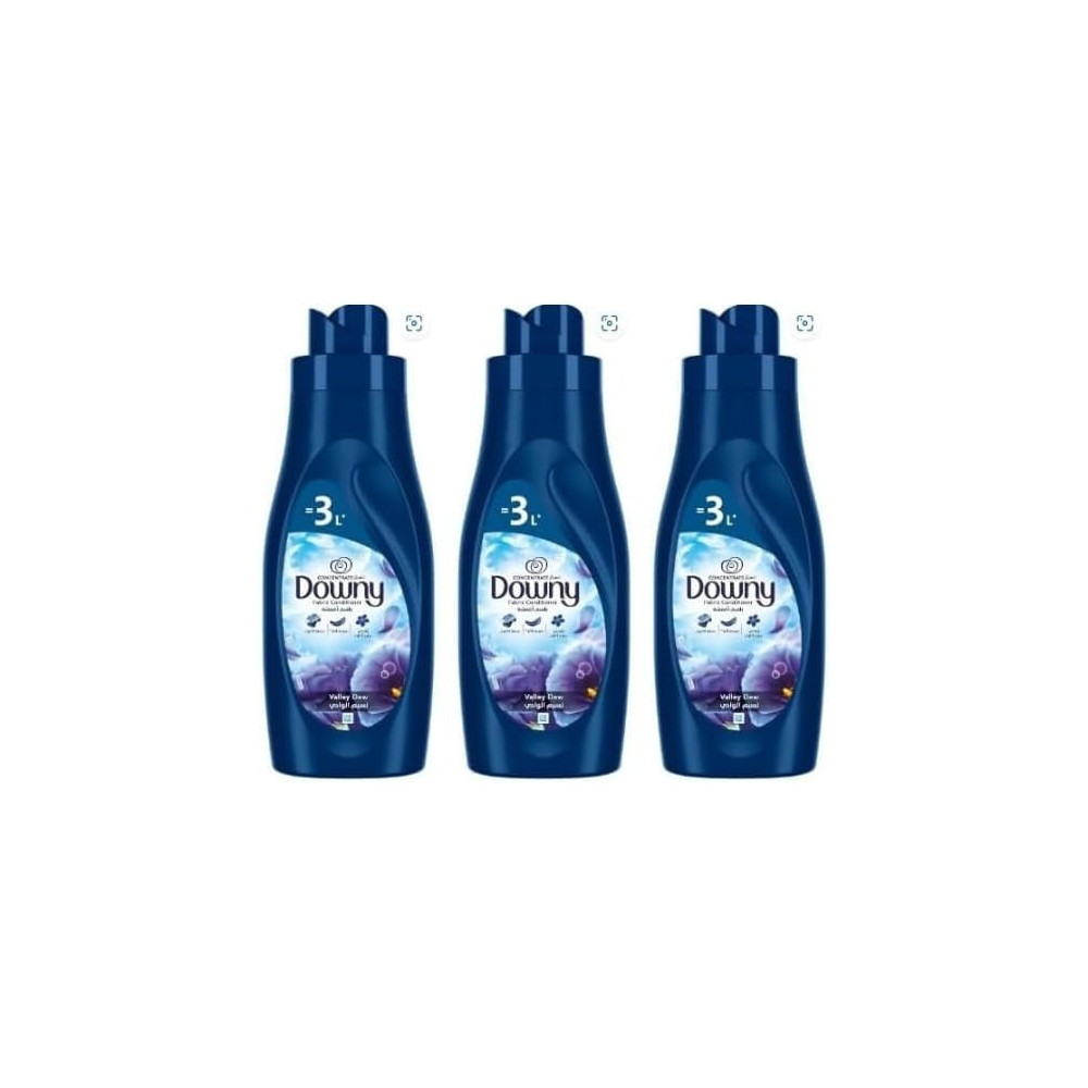 Downy Concentrate Fabric Softener, Valley Dew, 3 x 1L