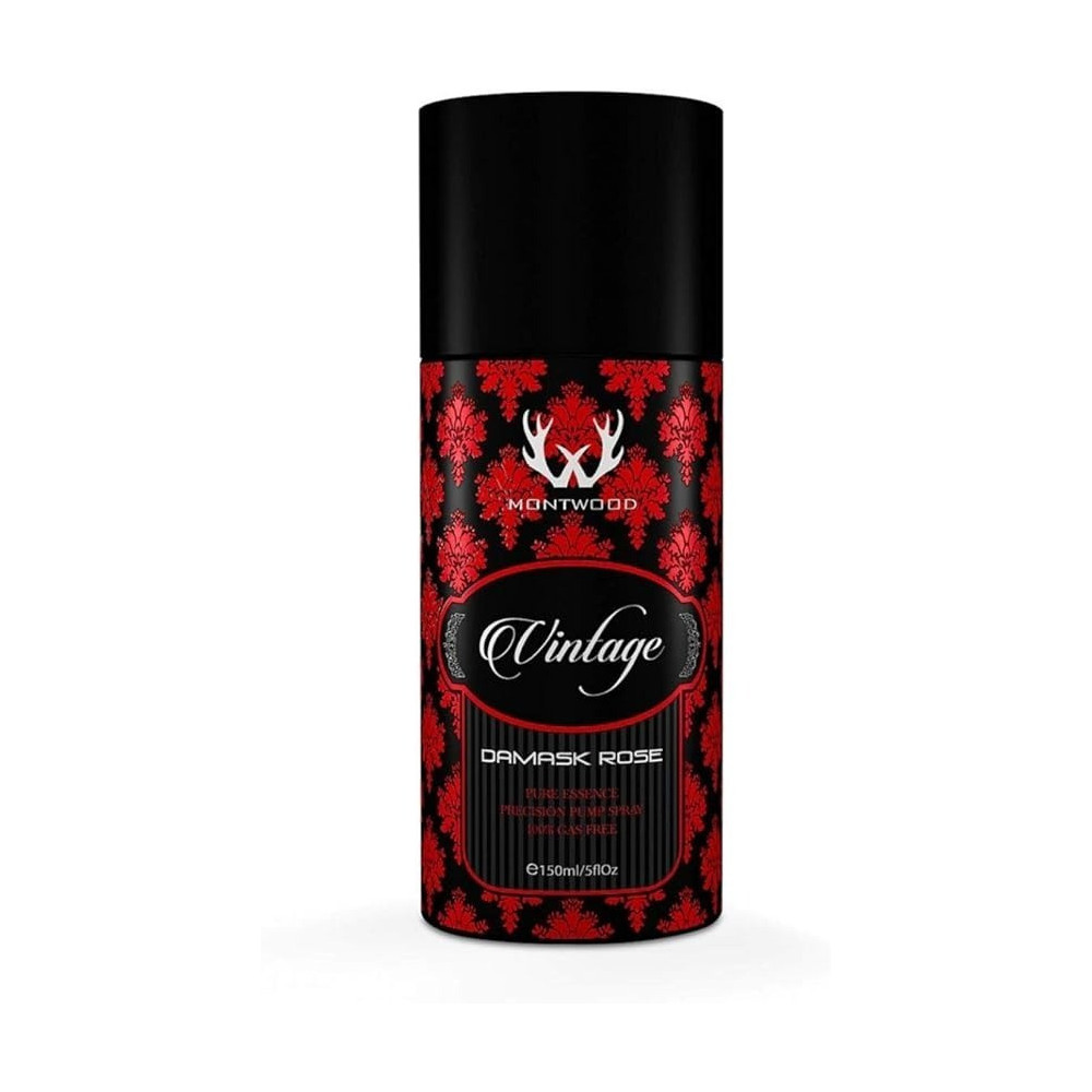 Montwood Vintage Collection Damask Rose Pure Essence Spray For Women, 150 Ml