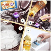 Lenor Laundry Perfume In-Wash Scent Booster Beads, Gold Orchid, Non-Stop Freshness Up To 12 Weeks In Storage, 176G