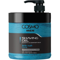 Cosmo Designs Men Artic Rush Cooling Smooth And Comfortable Shaving Gel, 1000Ml