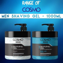 Cosmo Designs Men Artic Rush Cooling Smooth And Comfortable Shaving Gel, 1000Ml