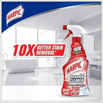 Harpic Bathroom Cleaner Trigger Spray For 10X Better Stain Removal, 500Ml, Pack Of 2