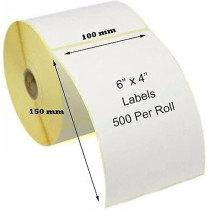 Melfi Direct Thermal Label 6 X 4 Inch, Waterproof Adhesive Thermal Label For Shipping Postage Sticker, Compatible For Amazon Seller Flex Zebra Gx430T Tlp2844, Pack Of 2