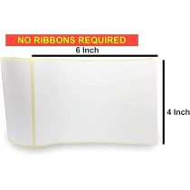 Melfi Direct Thermal Label 6 X 4 Inch, Waterproof Adhesive Thermal Label For Shipping Postage Sticker, Compatible For Amazon Seller Flex Zebra Gx430T Tlp2844, Pack Of 2