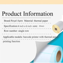 Melfi Direct Thermal Label 6 X 4 Inch, Waterproof Adhesive Thermal Label For Shipping Postage Sticker, Compatible For Amazon Seller Flex Zebra Gx430T Tlp2844, Pack Of 2
