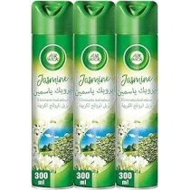 Air Wick Jasmine Aerosol, Easy To Use Air Freshener, Eliminates Bad Odour Like Cat Litter Smell, 300 Ml, Pack Of 3
