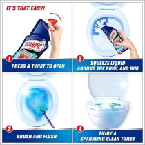 Harpic Power Plus Toilet Cleaner, 10X Most Powerful Better Than Bleach, Kills 99.9 Percentage Germs, Fresh Fragrance, 500 Ml, Pack Of 2