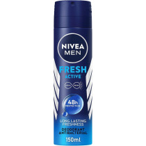Nivea Men Antiperspirant Spray For Men, Fresh Active Fresh Scent, 150Ml
