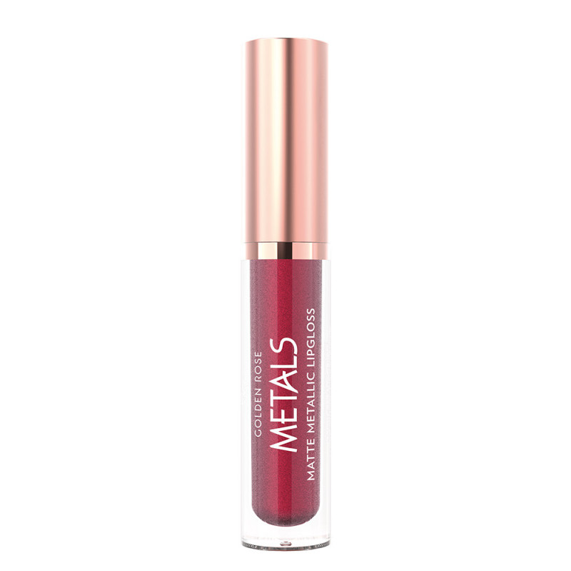 Golden Rose Matte Metallic Lipgloss Ruby