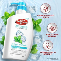 Lifebuoy Antibacterial Body Wash, Cool Fresh, For 100 Percentage Stronger Germ Protection And Hygiene, 300Ml