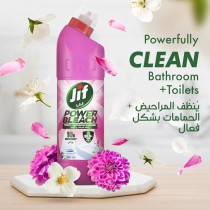 Jif Power Bleach Bathroom Cleaner, Floral, Kills 99.9 Percent Germs, 750Ml