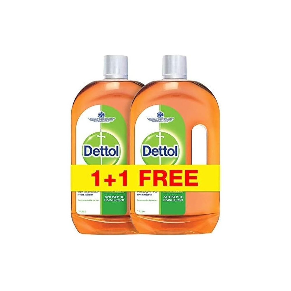 Dettol Antiseptic Disinfectants, Set Of 2, 1L