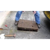 Abbas Ali Manhole Open Key with Gloves, 50 cm, Set of 2