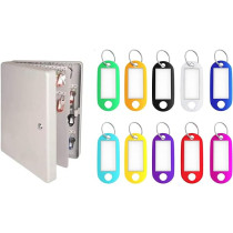 Abbas Ali 150 Key Capacity Box with Cam Lock, Numbered Labels And Key Tags