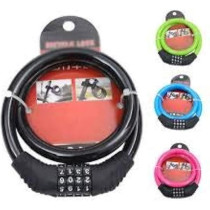 Generic 4 Digit Number Cable Lock for Bikes and Bags