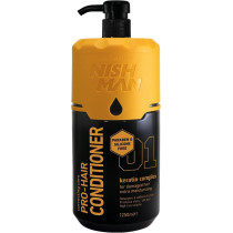 Nishman Pro-Hair Conditioner Keratin Complex, Paraben And Silicone Free, 1250 Ml