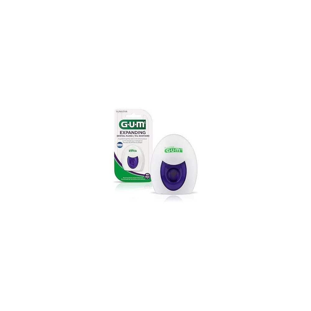 Gum Deep Clean Expanding Dental Floss, Waxed Woven Floss, Effective Plaque Removal For Tight Teeth, Unflavored