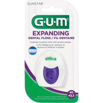 Gum Deep Clean Expanding Dental Floss, Waxed Woven Floss, Effective Plaque Removal For Tight Teeth, Unflavored