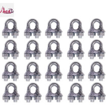Abbas Ali Wire Rope Cable Clip Clamp U Bolt Saddle Fastener 6mm, Pack of 25