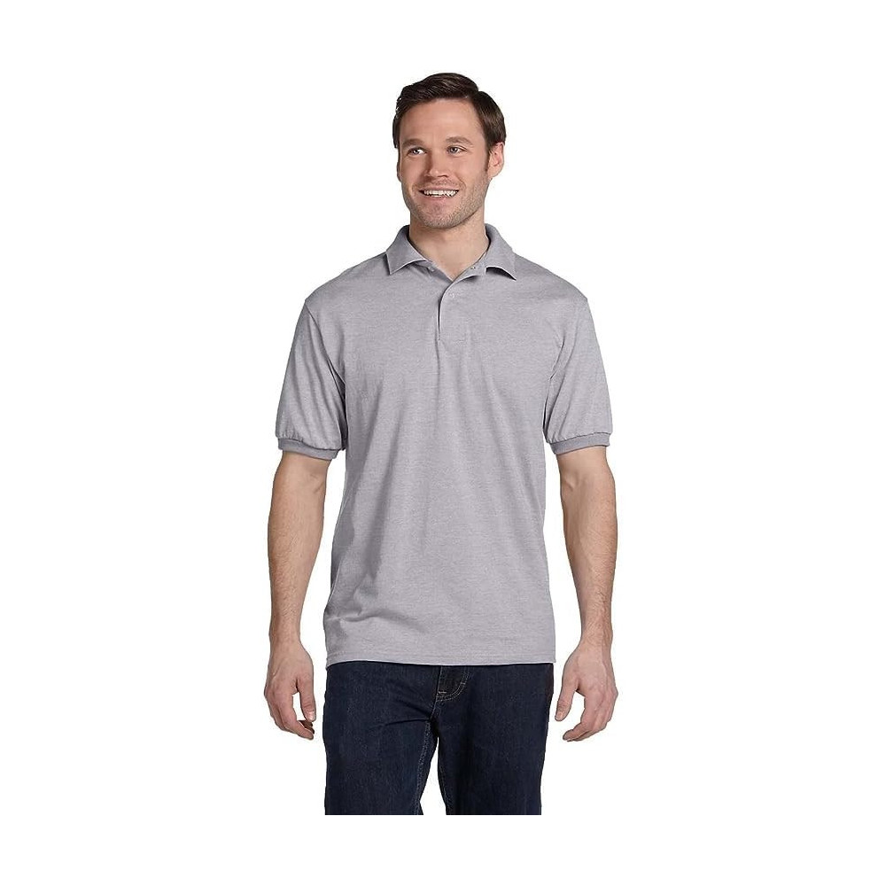 Abbas Ali Mens Polo Shirt, 35/65 Polycotton, 200 GSM, Grey, Medium