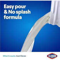Clorox Platinum Bleach, Crisp Lemon, Upgrade Your Clean With A New Multi-Benefit, No Splash Thick Bleach Liquid Formula, 1.89L