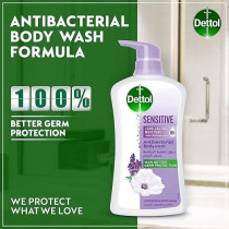 Dettol Sensitive Shower Gel And Bodywash, Lavender And White Musk Fragrance For Effective Germ Protection And Personal Hygiene, 500Ml