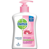 Dettol Liquid Handwash Dispenser Bottle Pump, Skincare Moisturizing Hand Wash, 200 Ml Antibacterial Formula, 10X Better Germ Protection