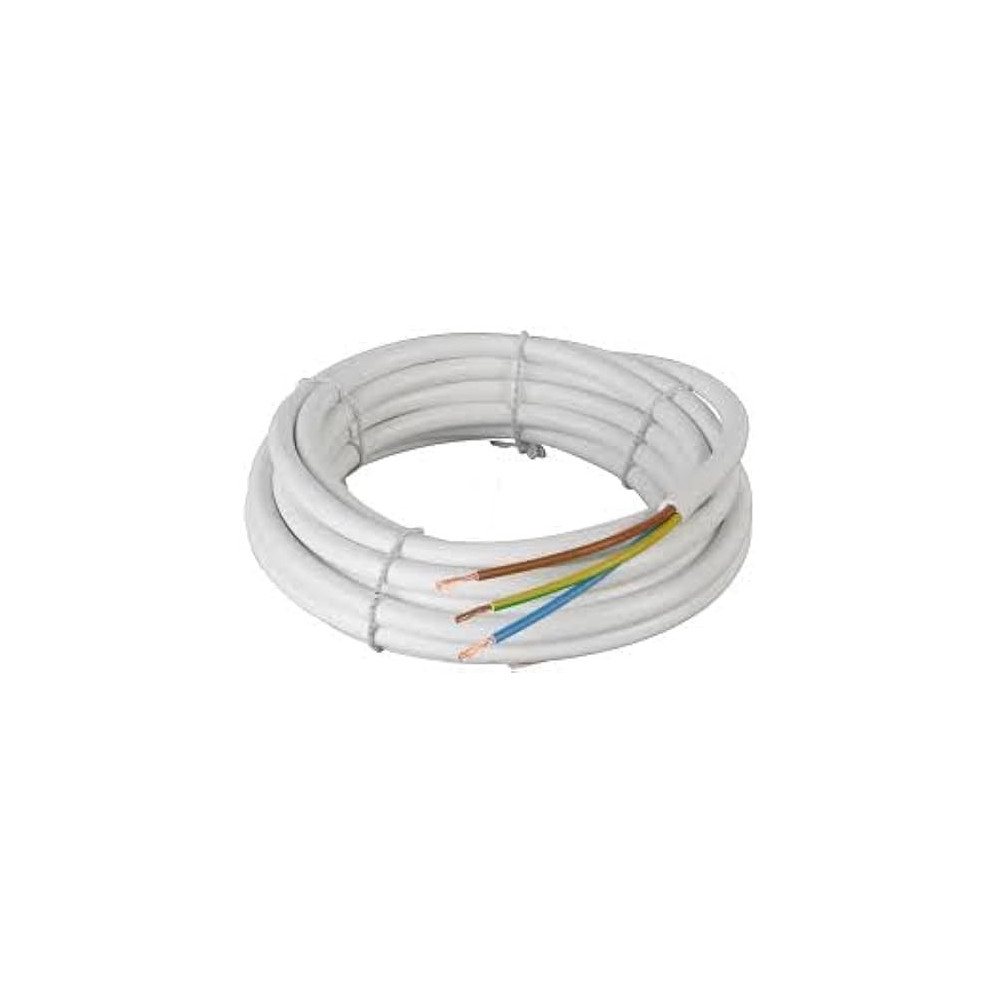 Abbas Ali Electrical PVC Flexible Wire Power Cord, 3 Core Copper Cable, 2.5mm x 5 Meter